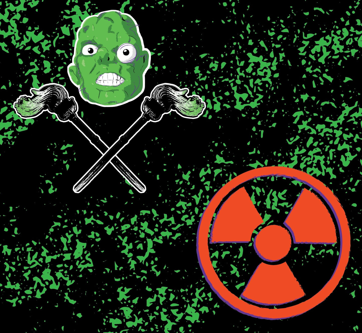 Avenging Toxic Monster Socks - Glow Bat