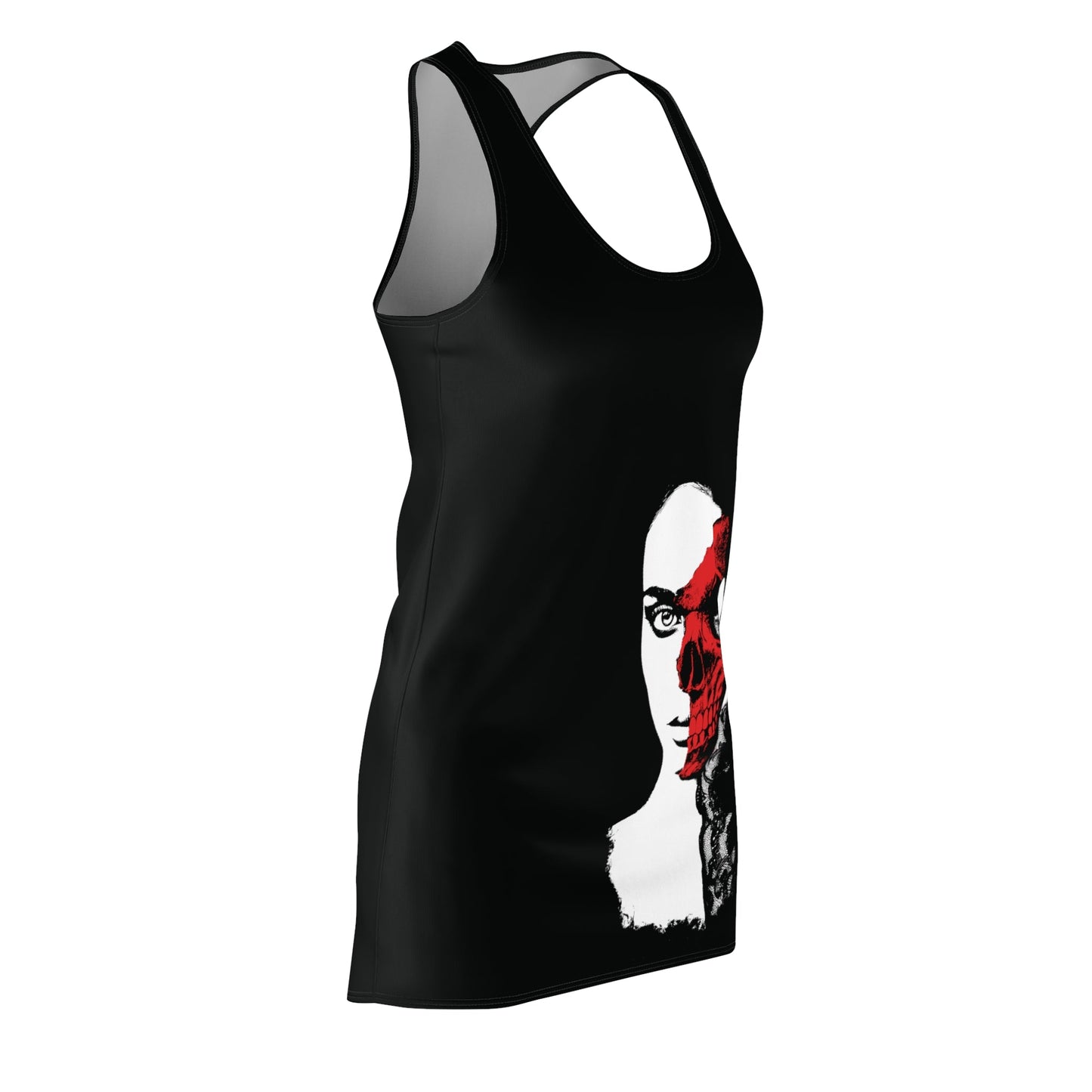 Lady in the Red Mask Women's Racerback Dress - Glow Bat