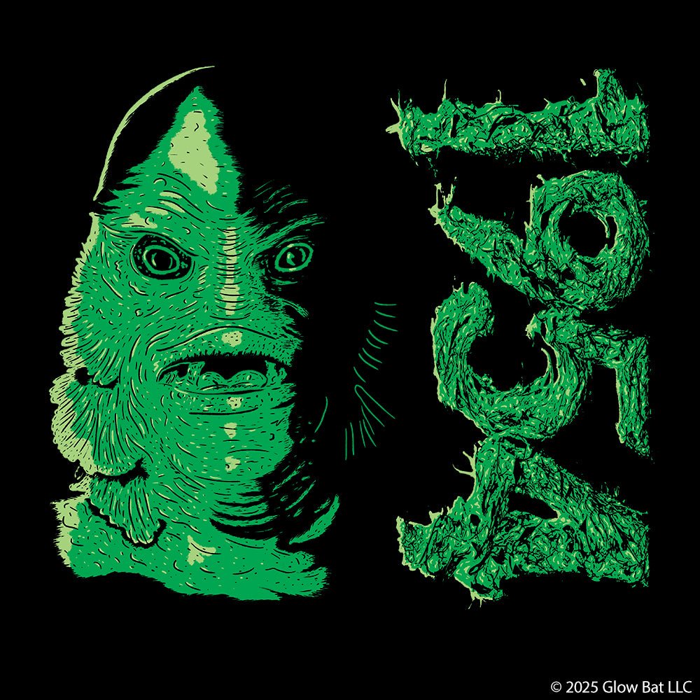 The Creature 1954 Classic Horror Movie Unisex T-Shirt - Glow Bat