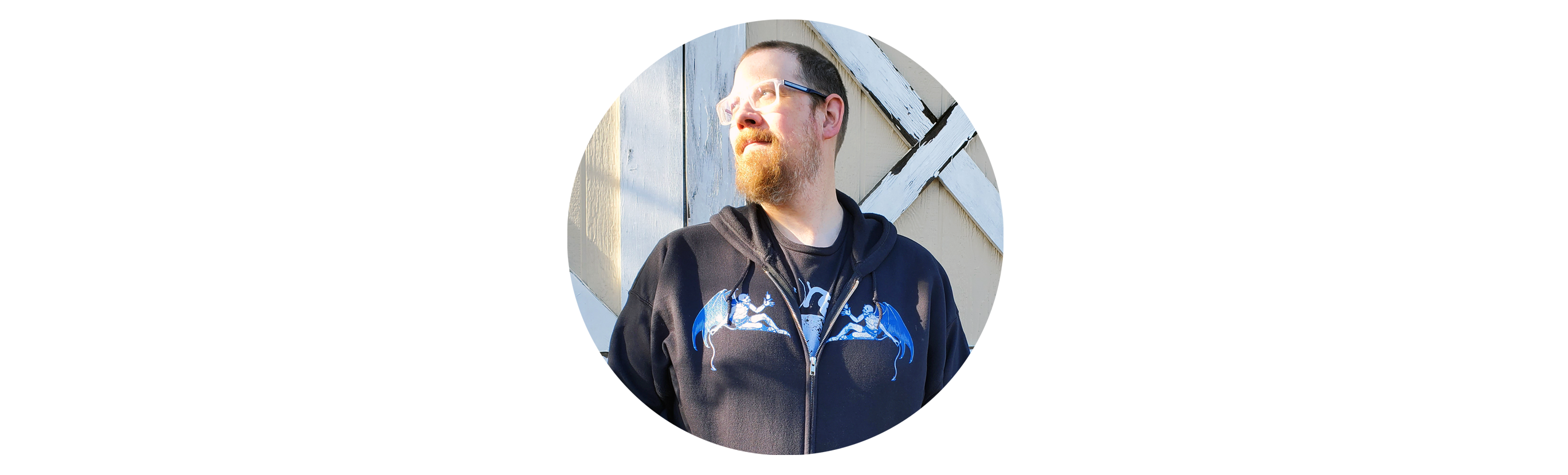Michael, the owner and artist behind Glow Bat Alternative Fashion