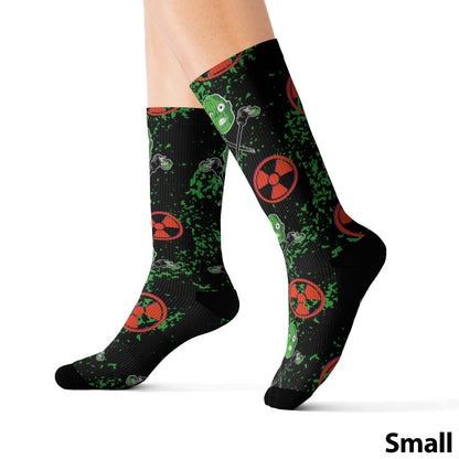 Avenging Toxic Monster Socks - Glow Bat