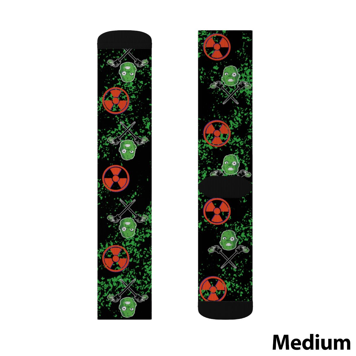 Avenging Toxic Monster Socks - Glow Bat