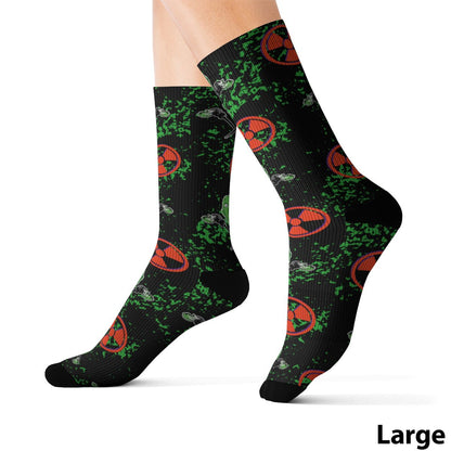 Avenging Toxic Monster Socks - Glow Bat