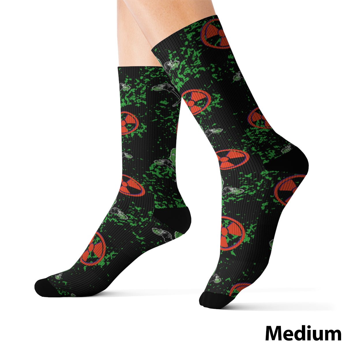 Avenging Toxic Monster Socks - Glow Bat