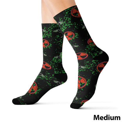 Avenging Toxic Monster Socks - Glow Bat
