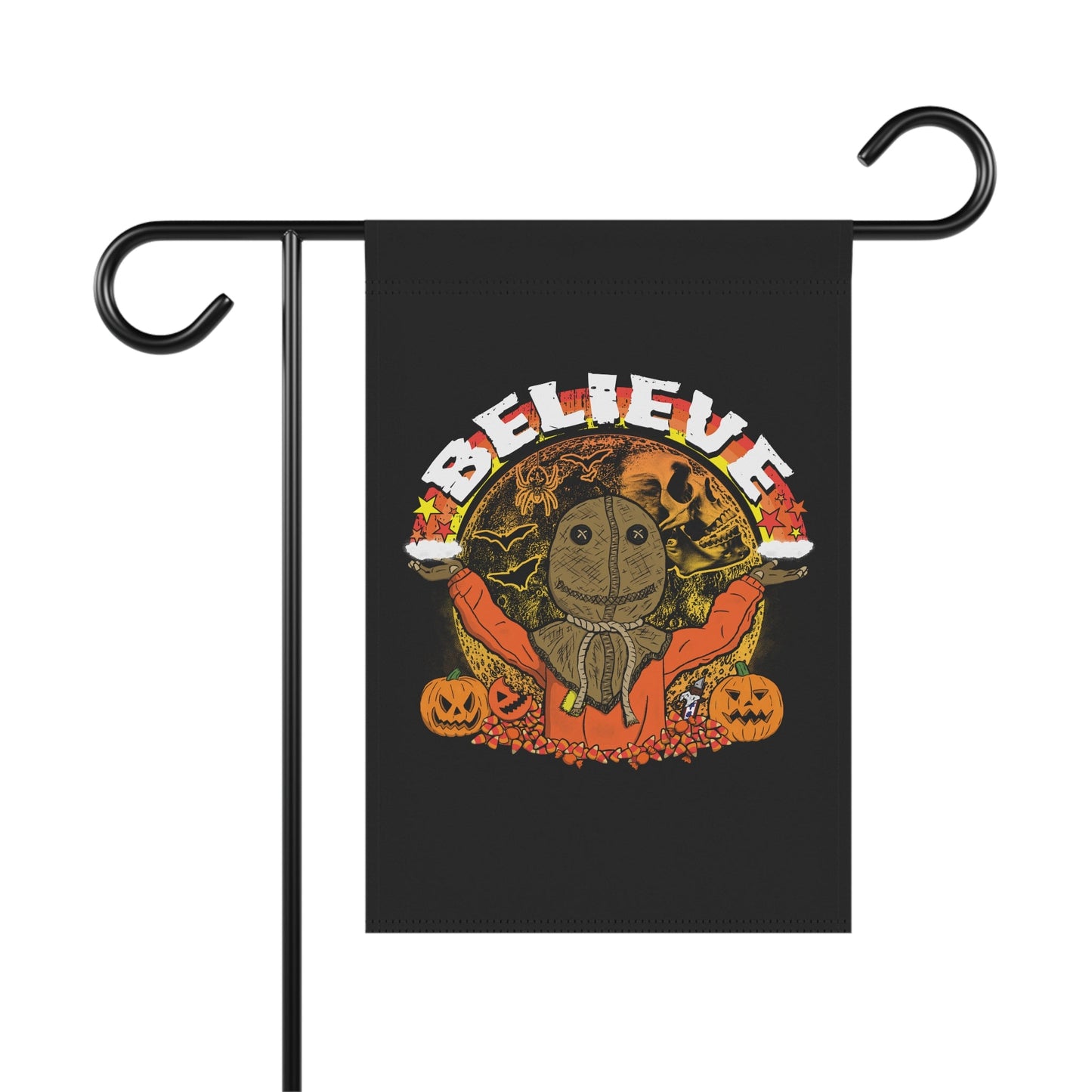 Believe in the Halloween Spirit Garden & House Banner - Glow Bat