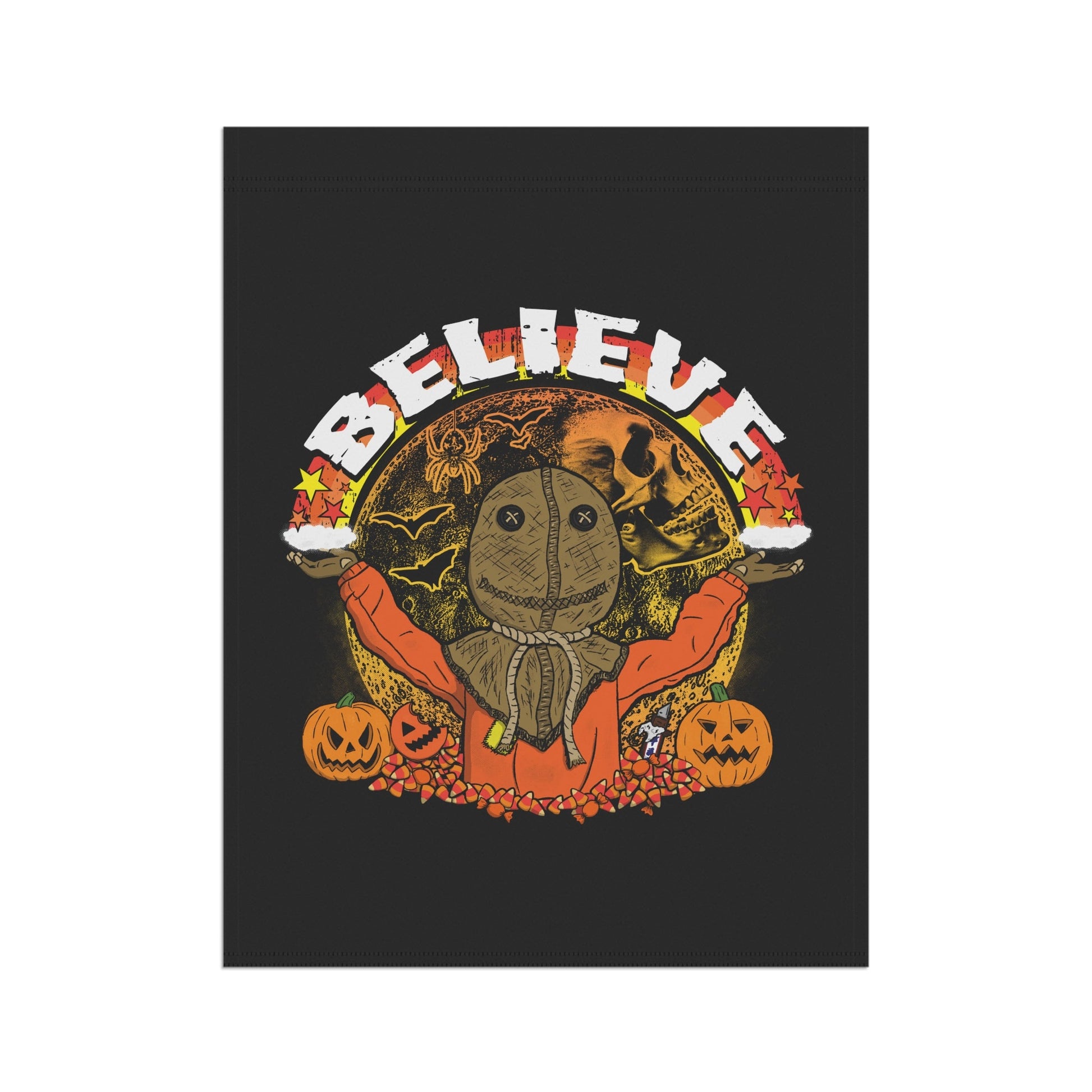 Believe in the Halloween Spirit Garden & House Banner - Glow Bat