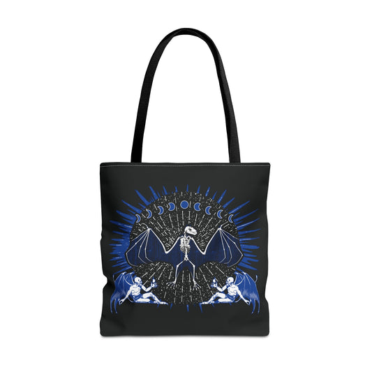 Creatura Noctis (Creature of the Night) Bat Skeleton Tote Bag - Glow Bat