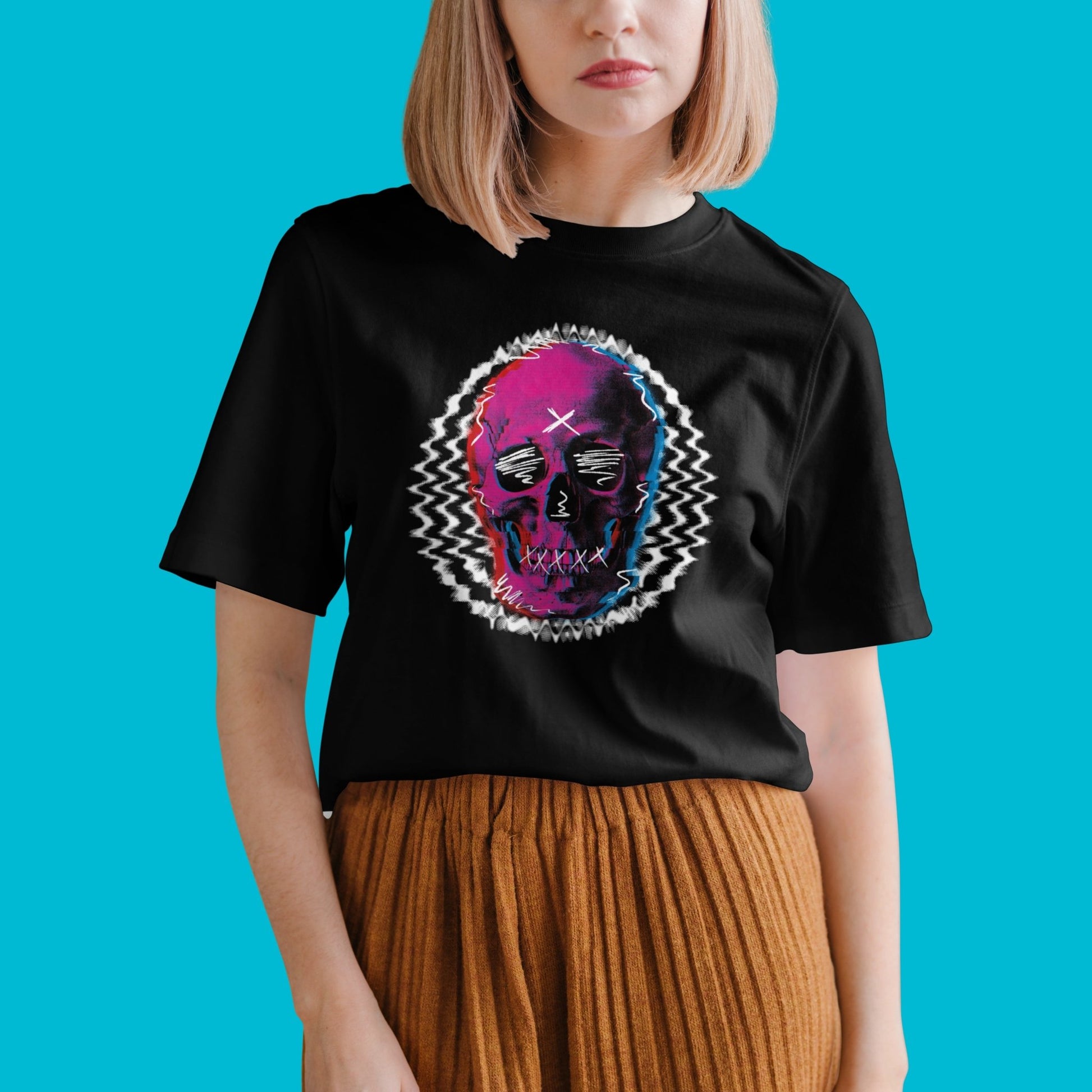 Digital Outcast Skull T-Shirt - Glow Bat