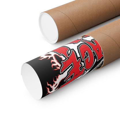 Embrace Pain Pin Man 11x14 Matte Poster - Glow Bat