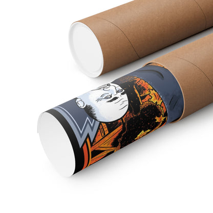 Halloween Night Slasher 11" x 14" Matte Vertical Poster - Glow Bat