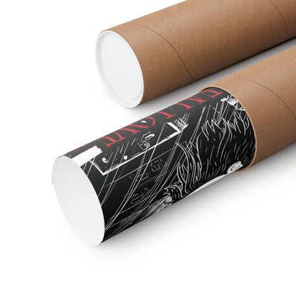 Real Love Is Forever Crow 11"x14" Matte Poster - Glow Bat