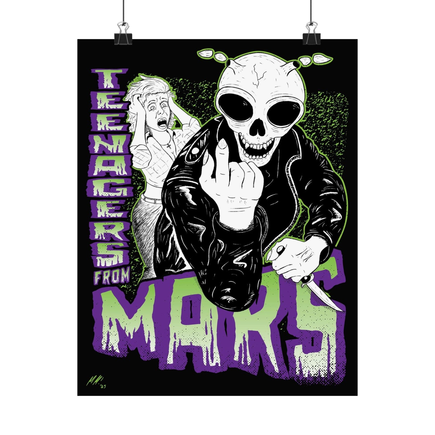 Teenagers From Mars 11" x 14" Matte Vertical Poster - Glow Bat