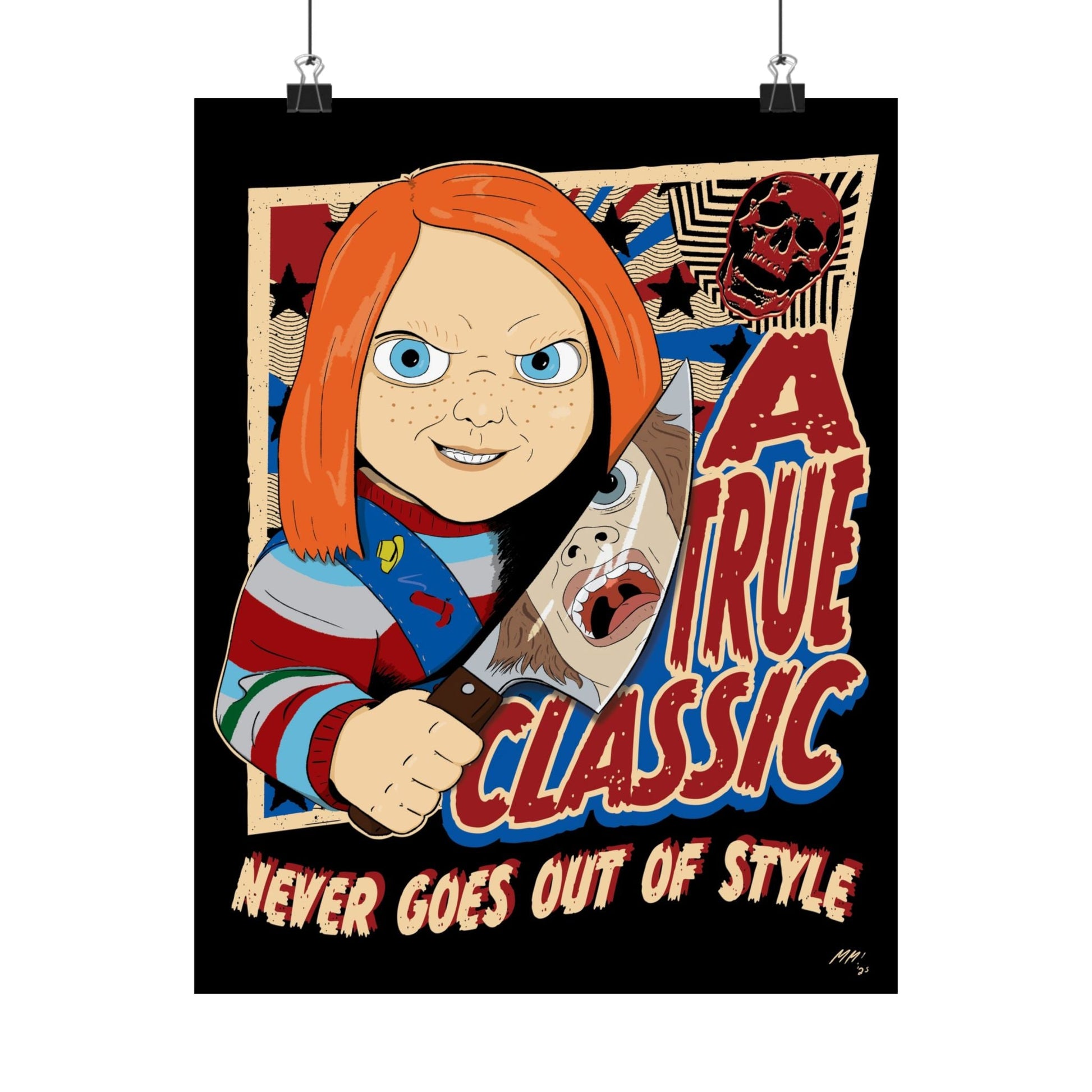 The Classic Good Guy 11" x 14" Matte Vertical Poster - Glow Bat