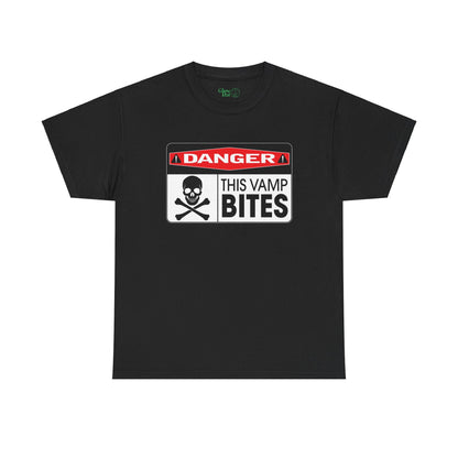 Vampire Danger Warning T-Shirt - Glow Bat