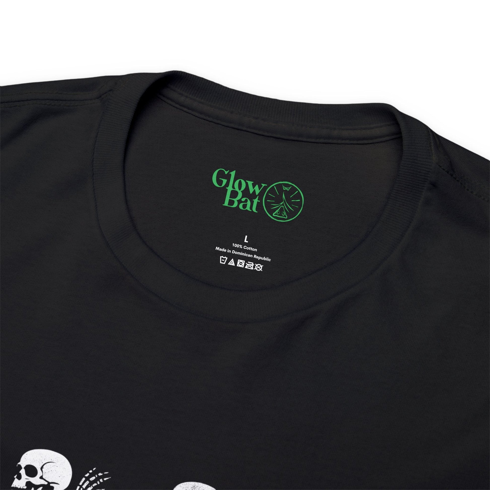 Retro Fading Skeleton T-Shirt - Glow Bat